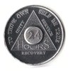 24 Hours Sobriety Chip - Aluminium