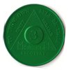 03 Months Sobriety Chip - Aluminium