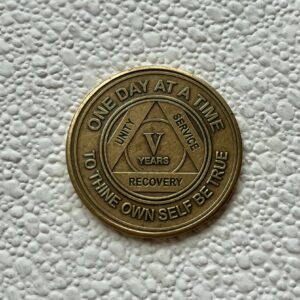 05 Years Sobriety Chip - Bronze