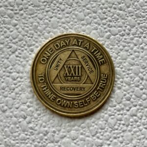 22 Years Sobriety Chip - Bronze