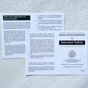 Hints and Suggestions on Internet Safety